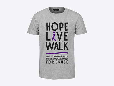 Walk for Bruce apparel design
