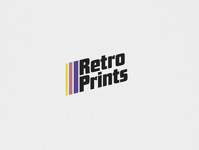 Retro Prints branding challenge design logo logo design logocore logotype retroprints texture type