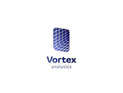 Vortex Analytics analytics branding challenge design gradient gradient logo logo logo design logocore logotype typography vortex