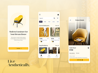 Live Aesthetically: Mobile E-commerce Concept