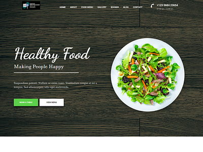 Restaurant  wordpress website
