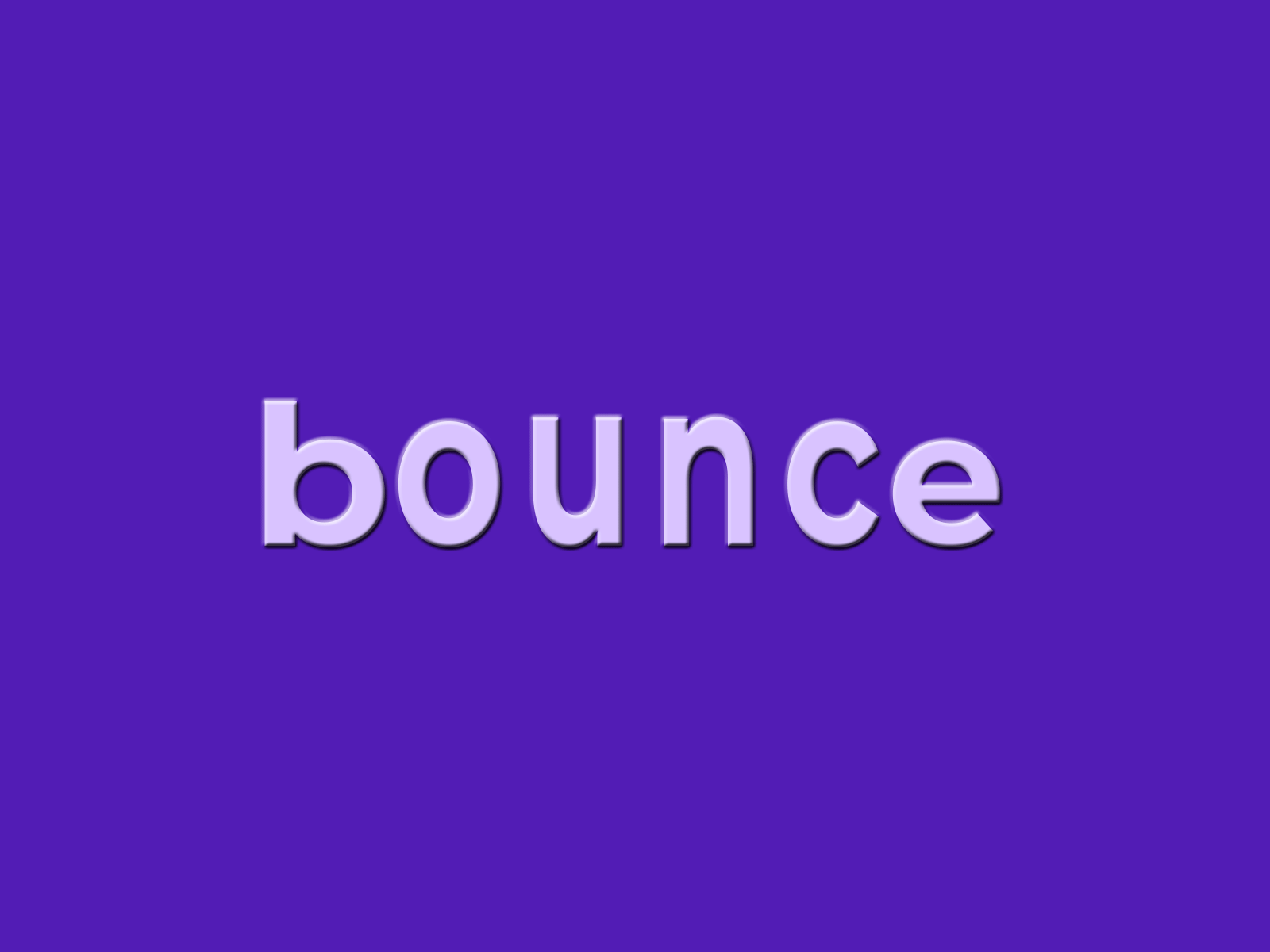Bounce Logotype Animation