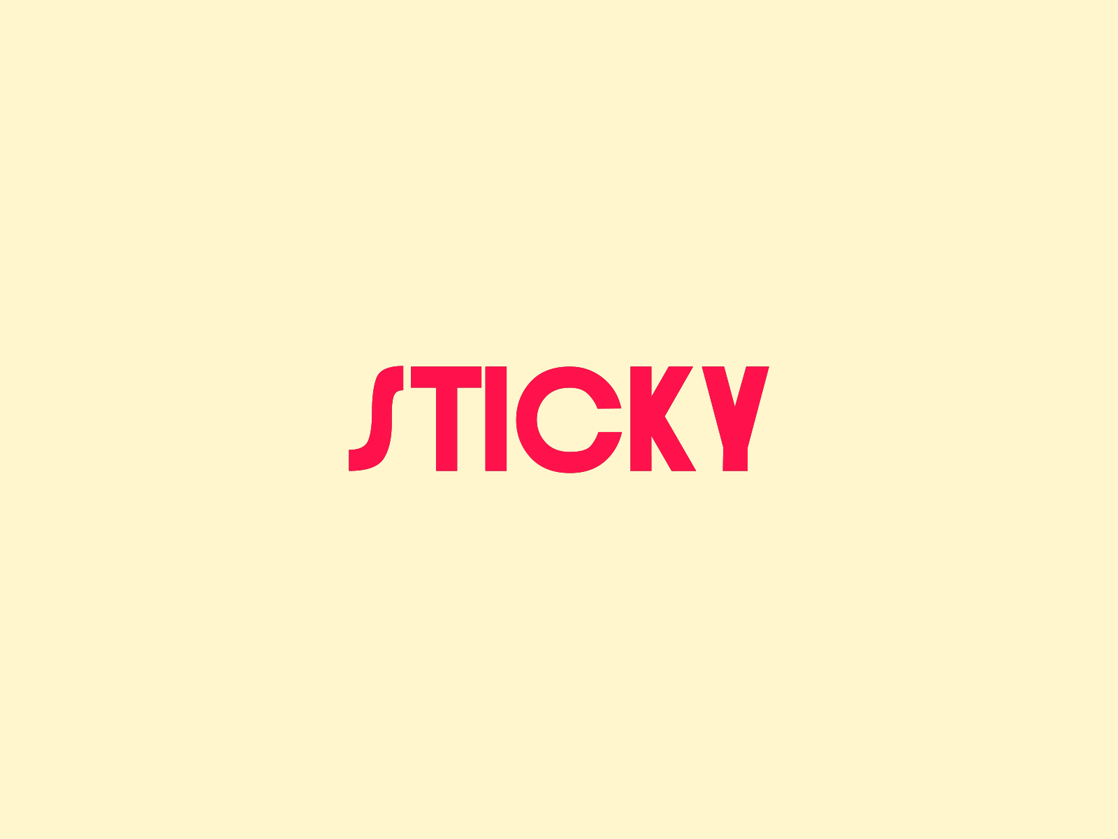 Sticky Text Animation