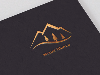 Mount Blanco branding design illustration logo minimal