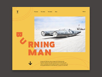 Burning man festival concept burningman design uiux web design website