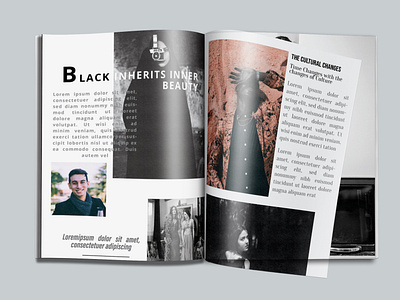 Black Magazine Layout