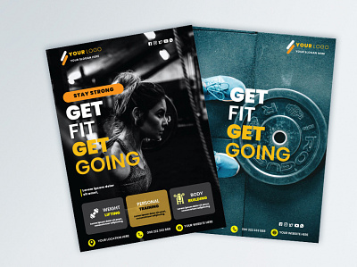 Fitness Flyer 2 fitness flyer flyer flyer design gym flyer