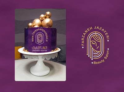 farzaneh jazayeri branding cake event graphic design logo logotype typography