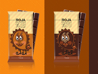 roja chocolate branding chocolat foodpacking graphic design illustration logo logotype marjannavab packaging packaging design packing chocolat typography vector