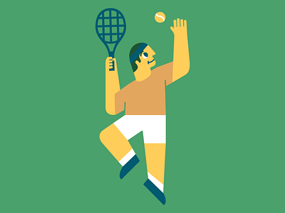 Aced australianopen illustration tennis vector illustration