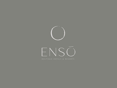 ENSO boutique boutique logo branding design enso hotel logo