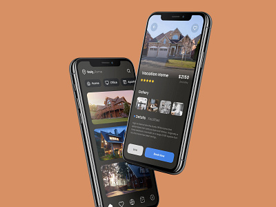 Home Rent App app application design home mobile mockup rent ui ui design ux