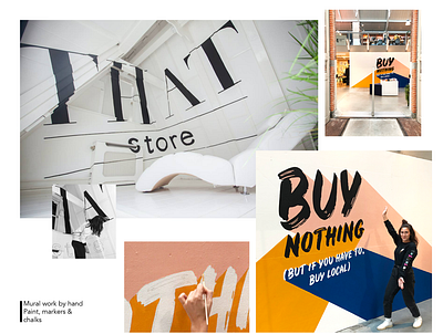 Mural painting work in store brand instore logo mural mural design muralart muralpaining paintin retail signpainting