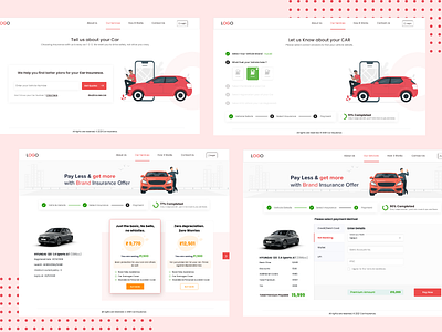 Car-Insurance app branding design experience graphic design ill illustration typography ui uiux userflow ux vector web