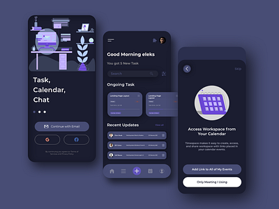 Time Management App Designs