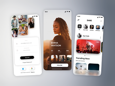 Social Media App Designs