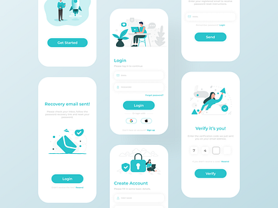 Authentication Designs android app design android app development design designing futuristic design graphic design graphic design ios app development ui uidesign ux