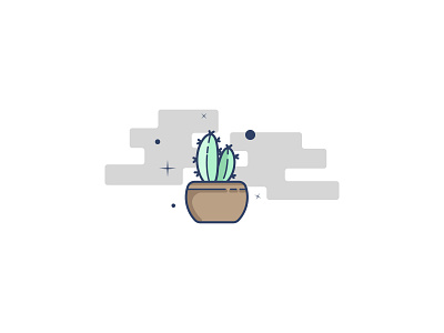 Plant cactus cactus design flat flatdesign graphic design icon illustration logo minimal plant vector