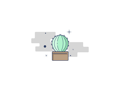 Plant cactus design flat flatdesign graphic design icon illustration logo minimal plant vector