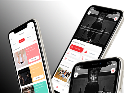 Workout Mobile Application graphic design illustration motion graphics ui ui ux ux