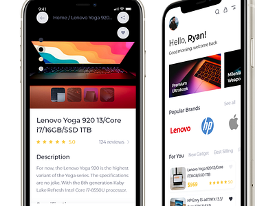 Laptop Ecommerce Mobile Application