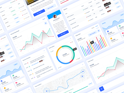 Dashboard Interface Cards - Elements