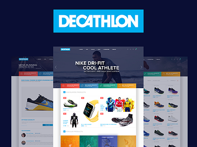 Decathlon REdesign & Rethink Concept decathlon ecommerce redesign shoes sport store ui ux web