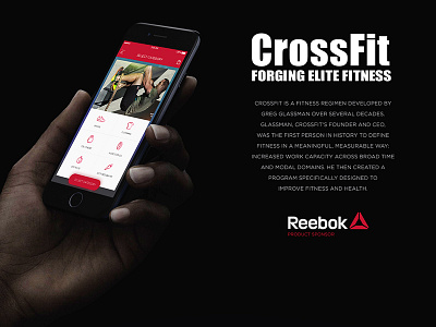 CrossFit E-commerce & Training App app black crossfit e commerce sport ui ux