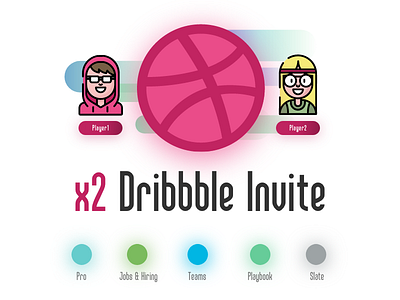 Two Dribbble Invites antalya dribbble invitation invite invites