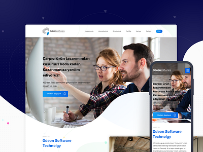 Odeon Software and Technology booking clean design flight ui ux web