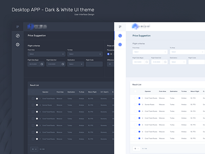 Desktop App Black & White UI Design System