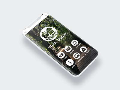 Trail Guide Mobile App Design app branding design icon illustration logo mobile app design typography ui ux