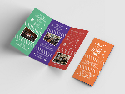 String Music Program Brochure Design adobe illustrator adobe indesign adobe photoshop branding brochure brochure design design graphic design illustration logo mockup music print design string music typography vector