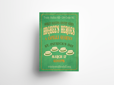 Higbee's Heroes Old-Fashioned Concert Poster Design adobe illustrator adobe photoshop concert poster design graphic design illustration mockup poster poster art poster design print design retro design typography vector