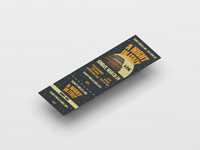 A Night in Italy Ticket Design adobe illustrator adobe indesign adobe photoshop branding design graphic design illustration logo print design typography vector