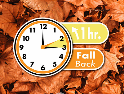 Day Light Savings Fall Social Media Design adobe illustrator branding design graphic design illustration logo typography