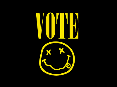 Nirvana "Smiley Face" Logo Vote Design