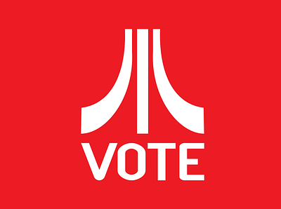 Atari "Fuji" Logo Vote Design adobe illustrator atari branding design graphic design illustration logo logodesign riseupshowupunite typography vector vote