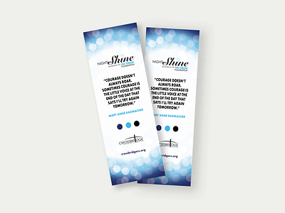 Night to Shine Bookmark Design