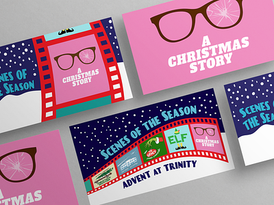 Advent Series Christmas Movie Themed Design adobe illustrator branding design graphic design illustration marketing typography vector