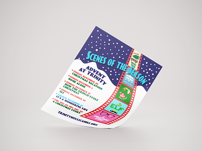 Scenes of the Season Christmas Flyer Design adobe illustrator branding design flyer design graphic design illustration logo mockup print design typography vector