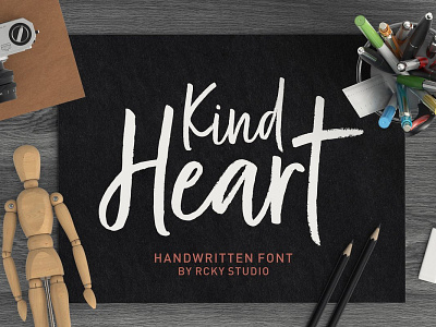 Kind Heart Font Duo app branding brush design elegant flat font font design fonts handlettering handletters handmade script typeface typogaphy