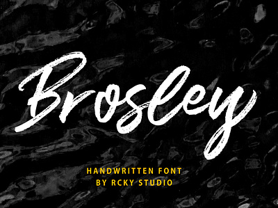 Brosley Font app branding brush design elegant fashion flat font font design fonts handletter handlettering handmade illustration logo product script typeface typogaphy vektor