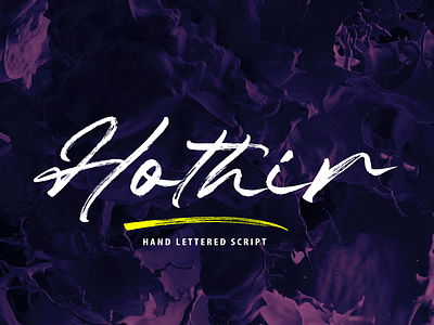 Hothir app branding brush design elegant flat font illustration logo ui