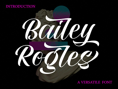 Bailey Rogles 3d animation app branding brush design elegant flat font graphic design handwritten illustration lettering logo motion graphics script typ typeface typography ui