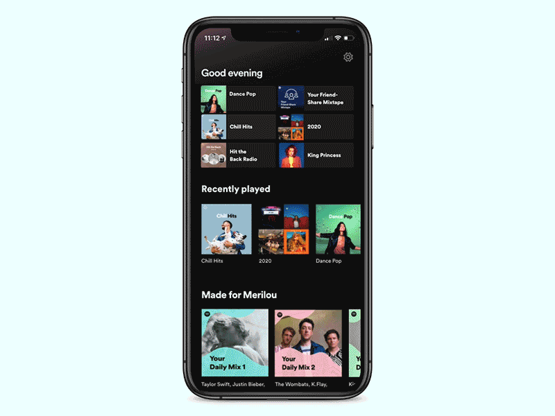 Spotify Feature to Encourage Connection adobe xd figma music app product design ui design ux ux design