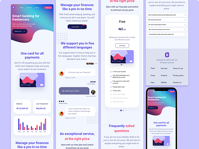 Landing Page Mobile View