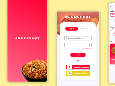 My Food App food app mobile app mobile app design