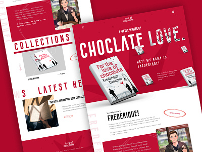 Choclate Love author book branding design dribbble e commerce graphic design illustration interface landing page modern product shop typography ui uiux ux web web design writer