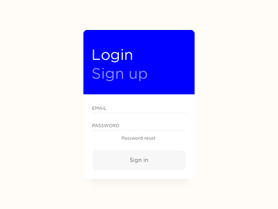 Daily UI #01 - Login 001 card daily dailyui login ui